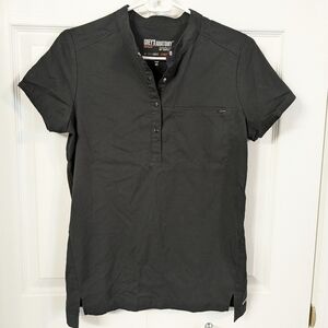 Grey's Anatomy Black Scrub Top XS